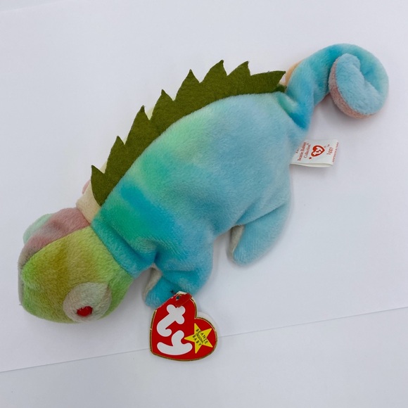 Ty Beanie Baby "Iggy" The Iguana Tie Dye 1997 - Picture 12 of 12